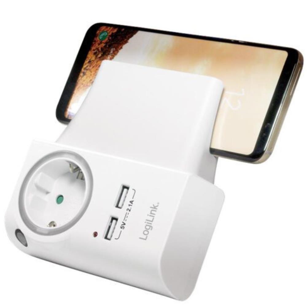 Adattatore con Porte USB con Supporto Smartphone LogiLink