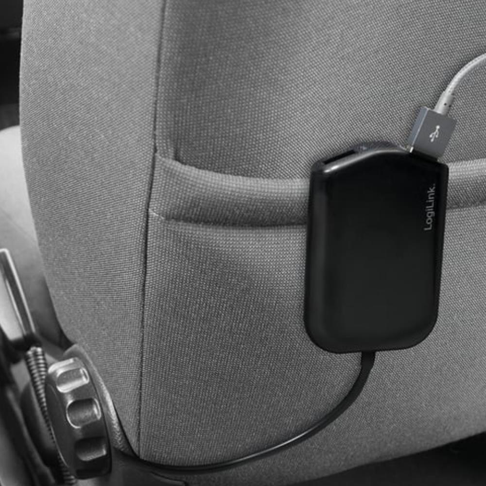 Alimentatore USB da Auto 4 Porte LogiLink 24W Nero (PA0149)