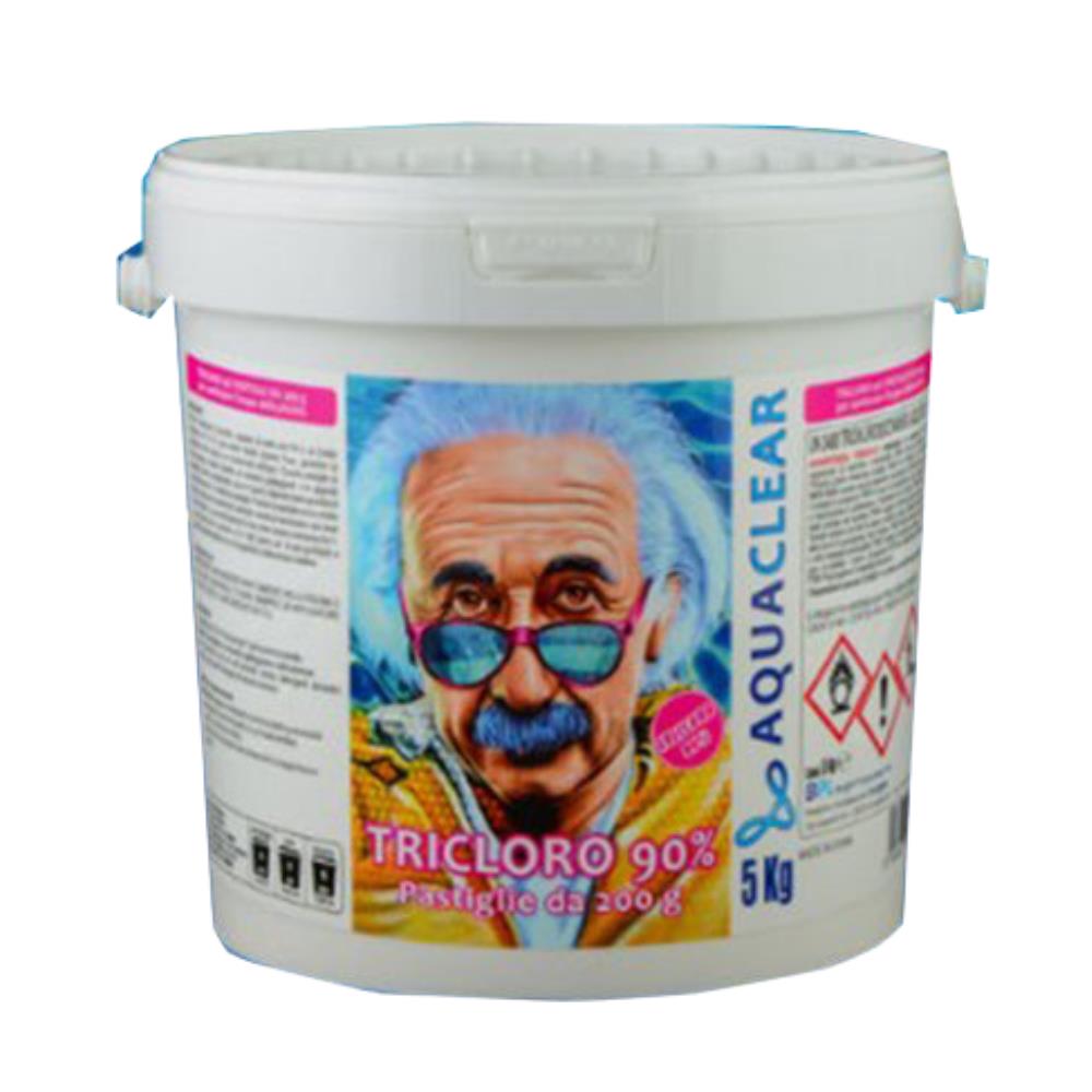 Aquaclear Tricloro 90% in Pastiglie da 200 g - 5 Kg