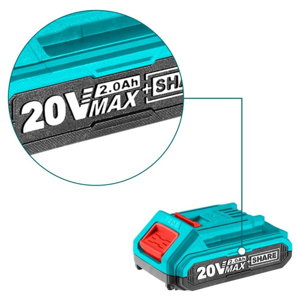 Batteria al Litio Total TOTTFBLI2001E 20V - 2.0Ah