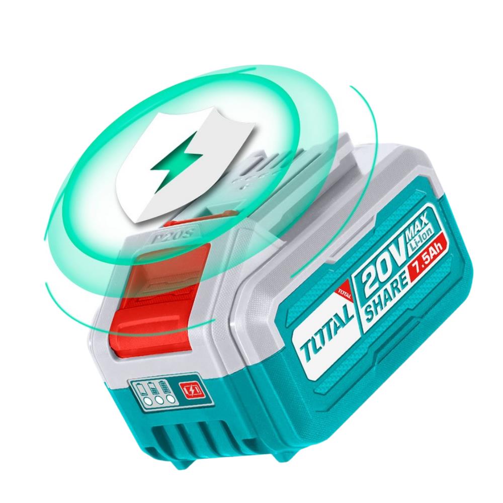 Batteria al Litio Total TOTTFBLI2075 20V - 7.5Ah