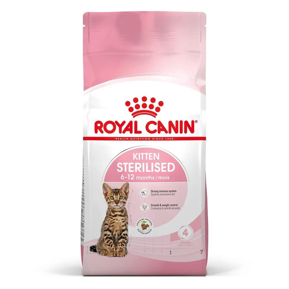 Croccantini Royal Canin Kitten Sterilised per Gattini Sterilizzati 6-12 mesi - 2Kg