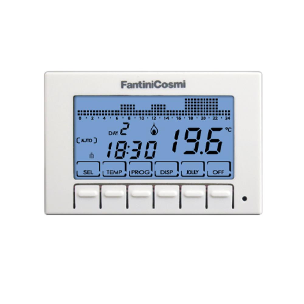 Cronotermostato settimanale incasso universale a batterie CH141A Fantini Cosmi