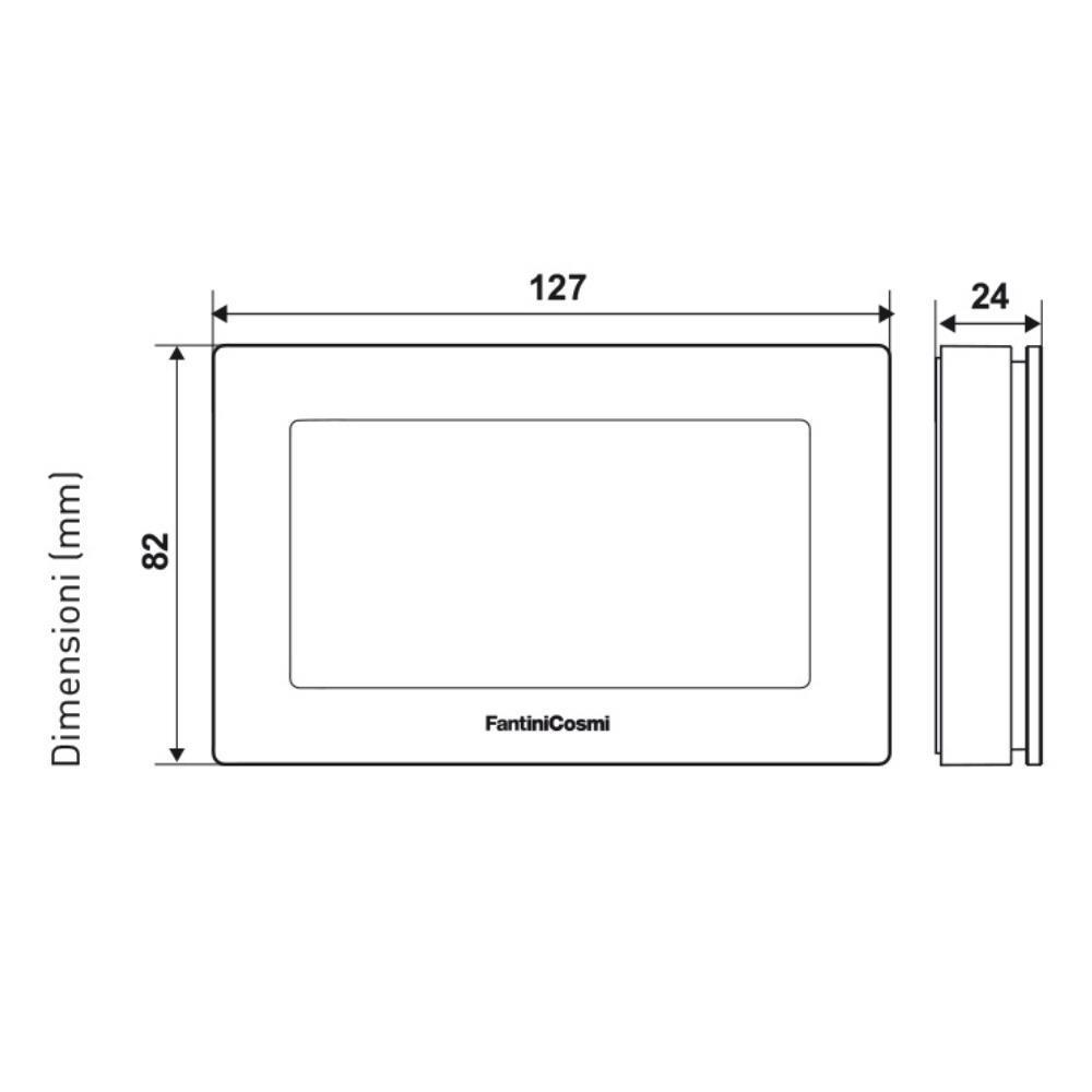 Cronotermostato Settimanale Touchscreen Fantini Cosmi 230V CH180-230V