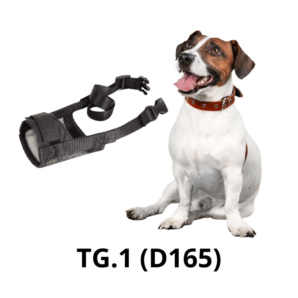 D165 - Museruola Camon Regolabile in Nylon con Inserto in Rete