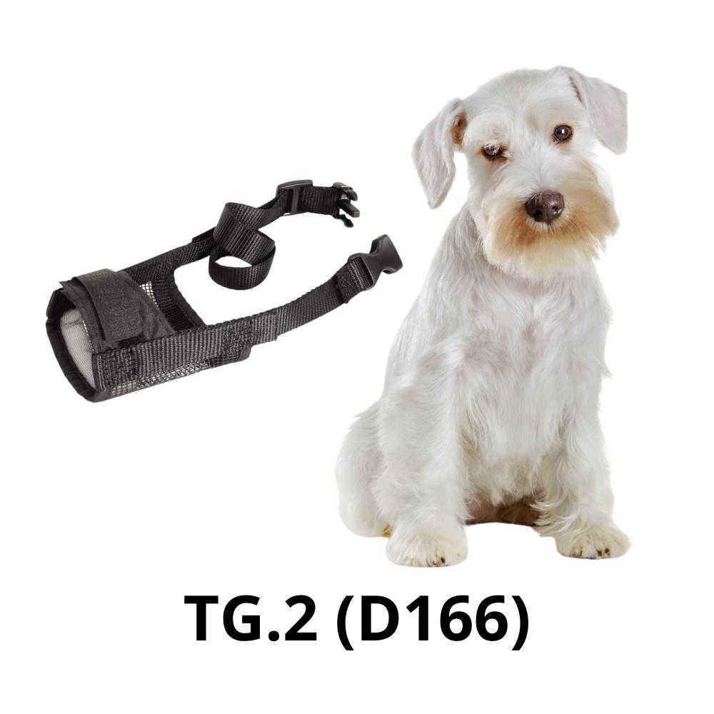 D166 - Museruola Camon Regolabile in Nylon con Inserto in Rete