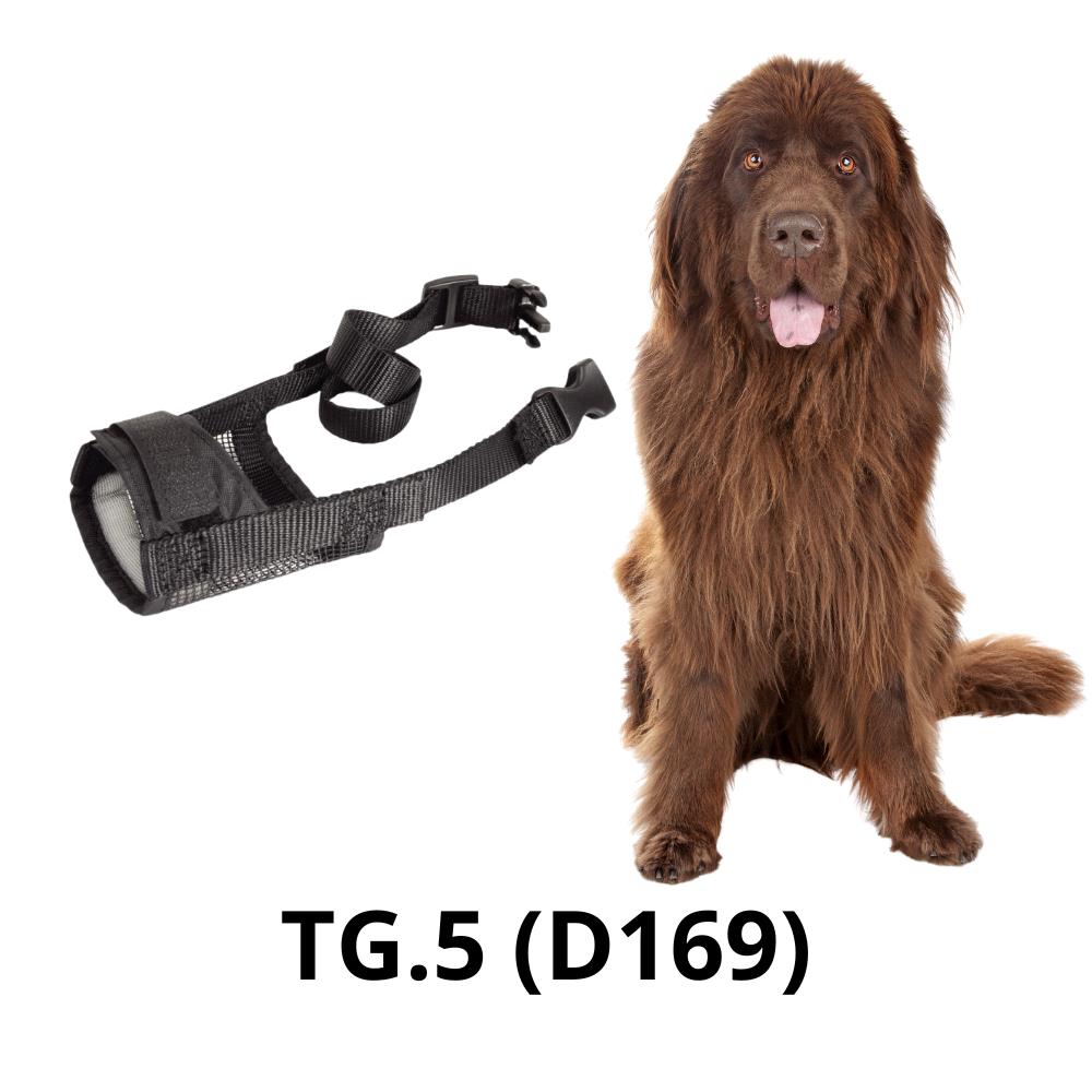 D169 - Museruola Camon Regolabile in Nylon con Inserto in Rete