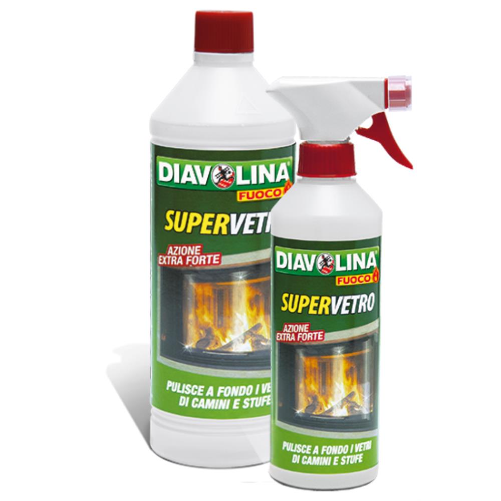 Diavolina Detergente Super Vetro Spray+Ricarica 1500 ml