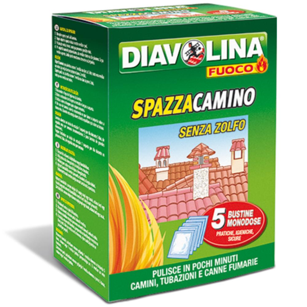 Diavolina Polvere Spazzacamino 5 bustine monouso da 50g