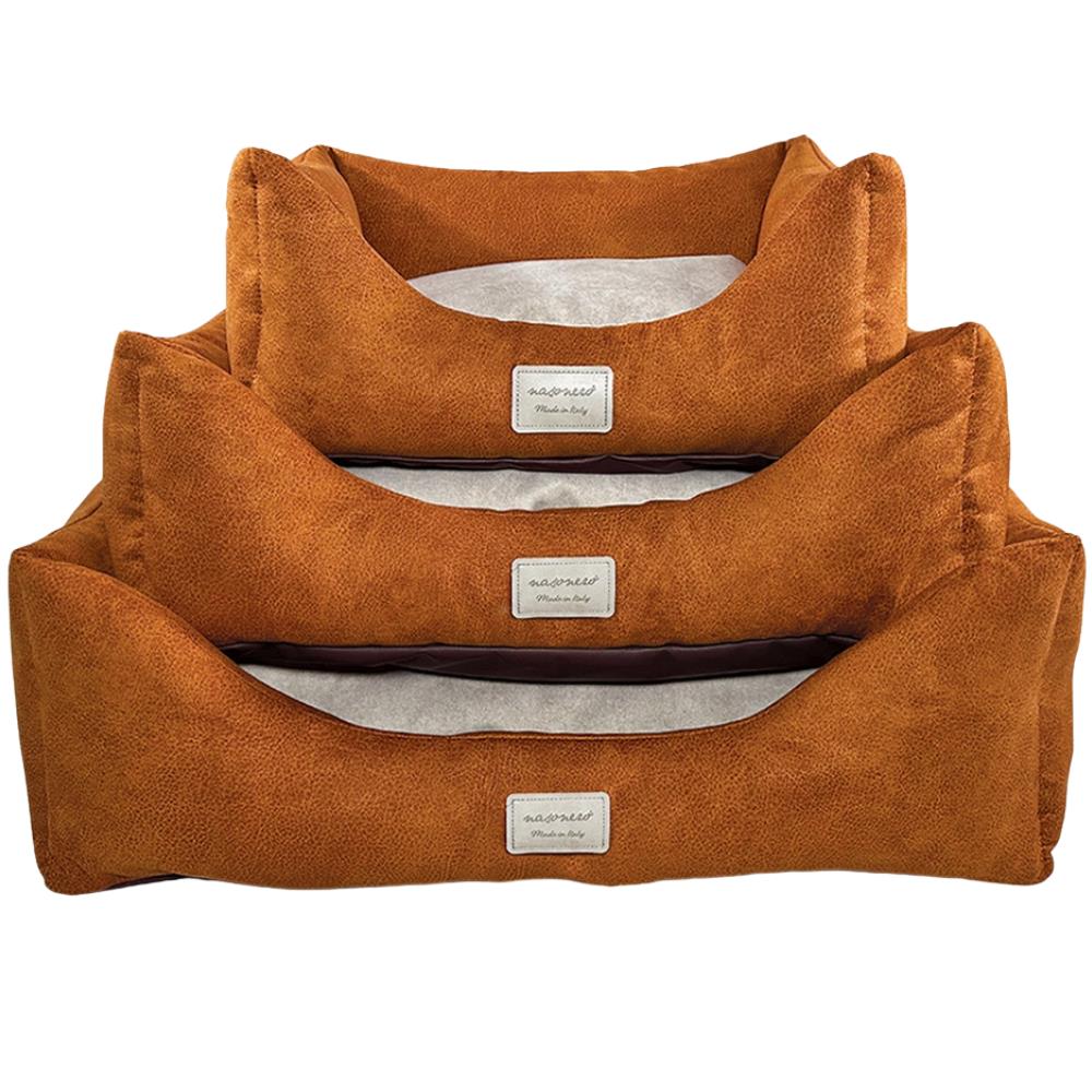 Divano Naso Nero 209FG Completamente Sfoderabile colore: Arancione