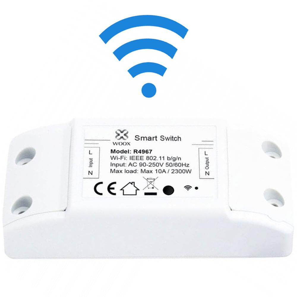 Interruttore Switch Smart Home 10A WiFi Universale Woox R4967