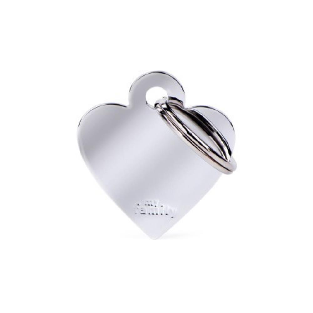 Medaglietta Personalizzabile Cuore Piccola Silver