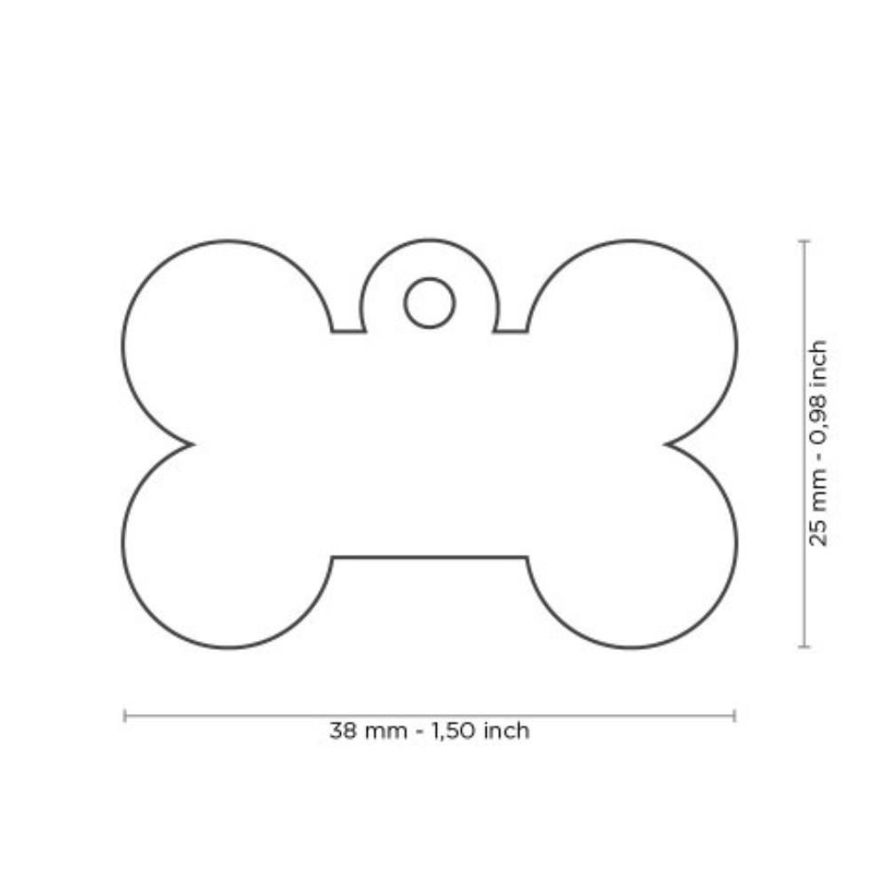 Medaglietta Personalizzabile Osso Grande dimensioni