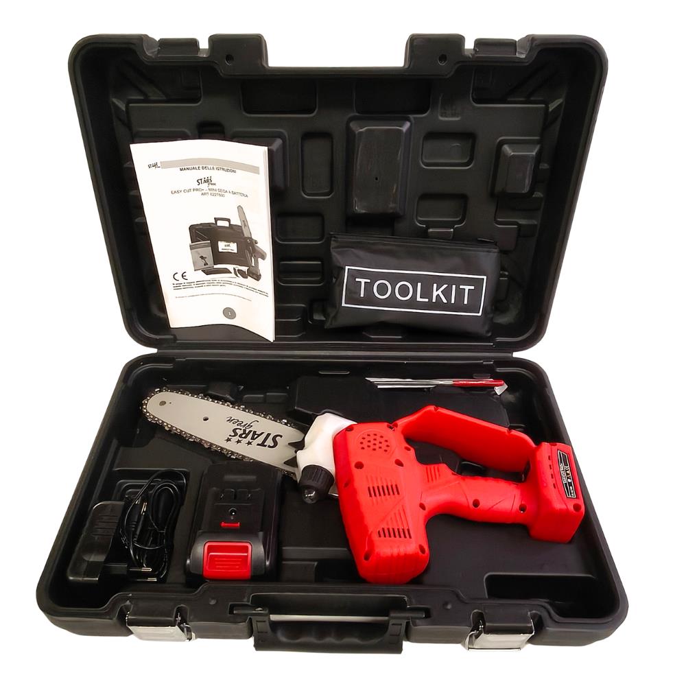 Mini Sega a Batteria Stars Easycut PRO+ 400 Watt con Valigetta