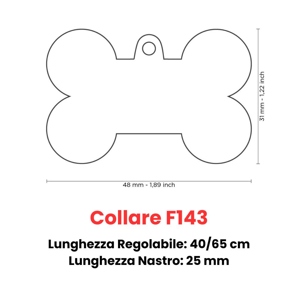 Misure Set Collare Camon + Medaglietta Personalizzata My Family tg. L