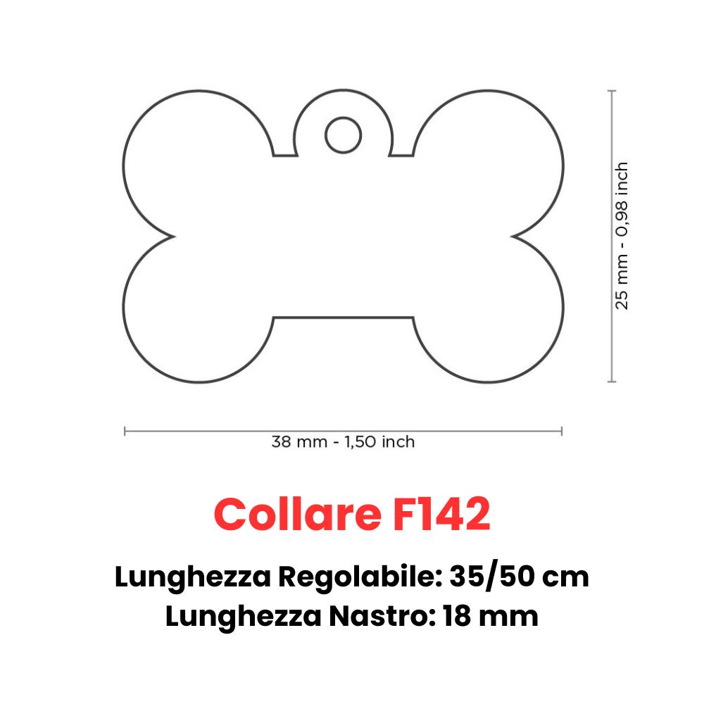 Misure Set Collare Camon + Medaglietta Personalizzata My Family tg. M