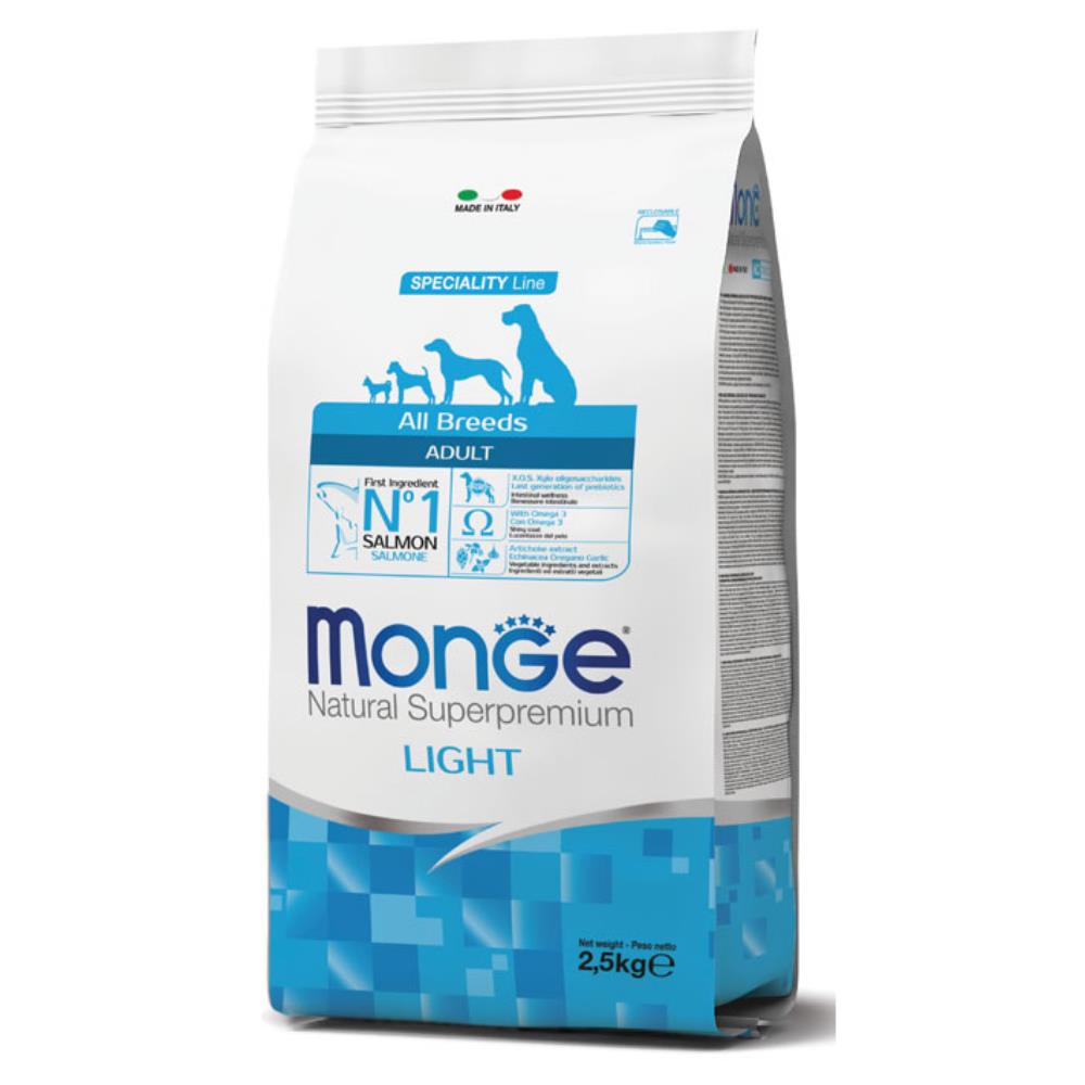 Monge Natural Superpremium All Breeds Light Adult Salmone con Riso