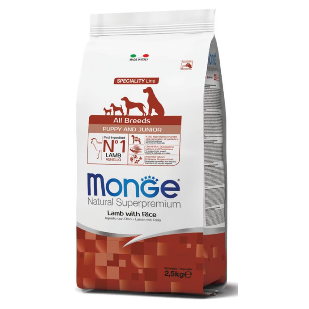 Monge Natural Superpremium All Breeds Puppy and Junior Agnello e Riso