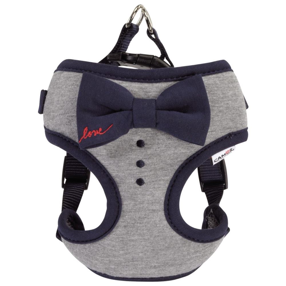 Pettorina "Love" Grigia e Blu con Fiocco Camon