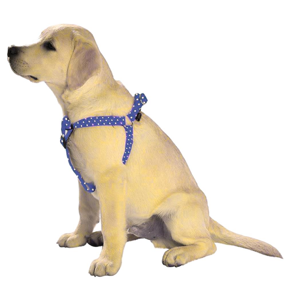 Pettorina Regolabile per Cane in Nylon a Pois mod. Pretty linea Bobby