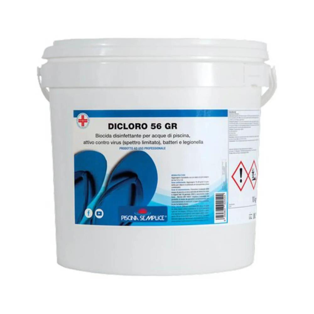 Piscina Semplice Dicloro 56% Granulare 10 Kg