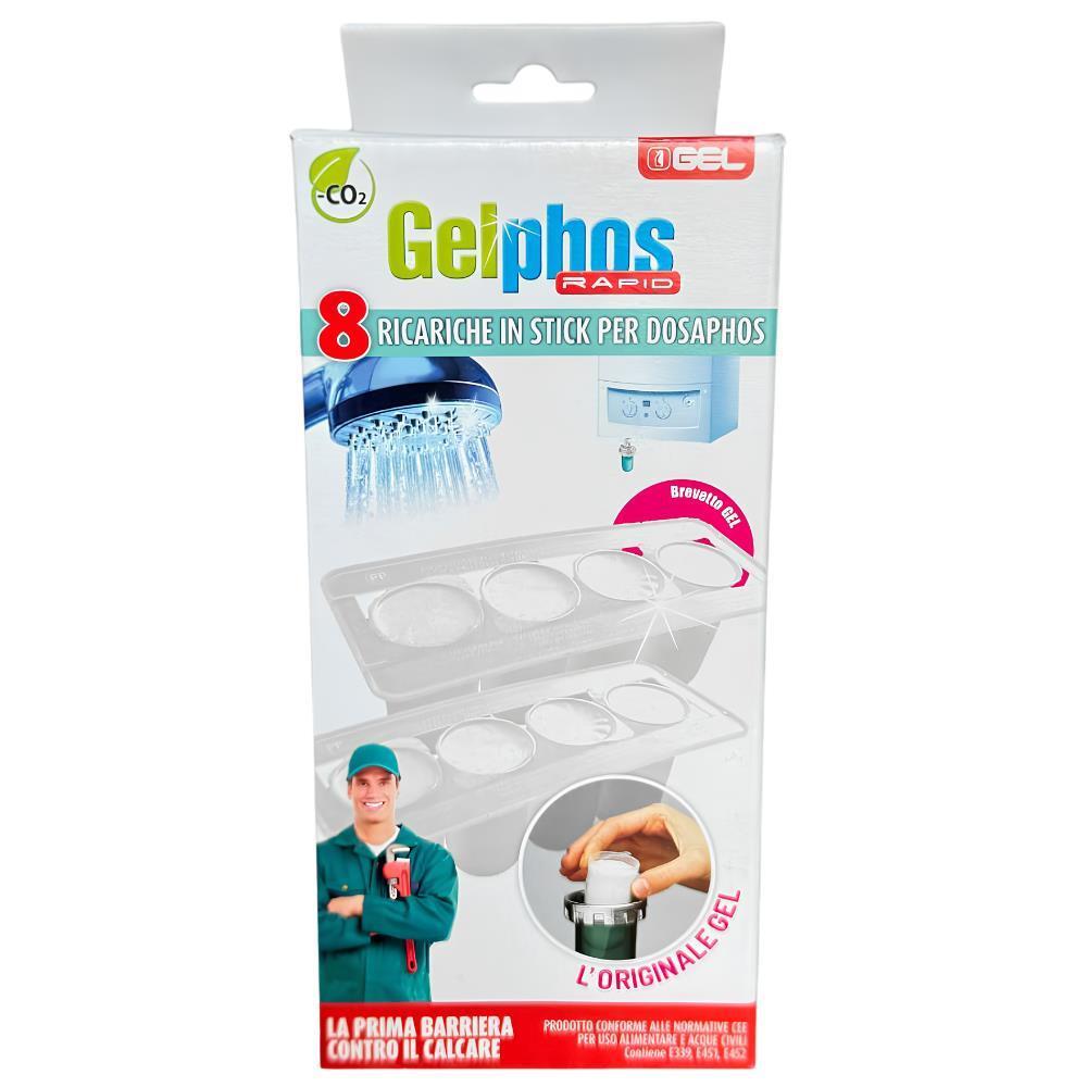 Ricariche Gelphos Rapid 2x4 – 8 Cartucce Anticalcare linea GEL Dosaphos
