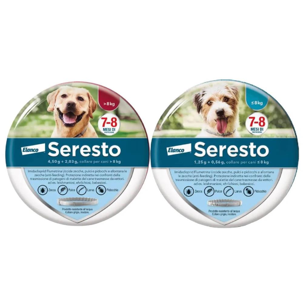 Seresto Collare Antiparassitario contro Pulci, Zecche e Leishmaniosi