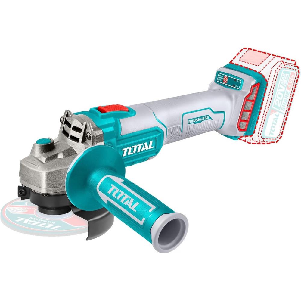 Smerigliatrice Angolare a Batteria TOTAL TAGLI201158 20V Brushless