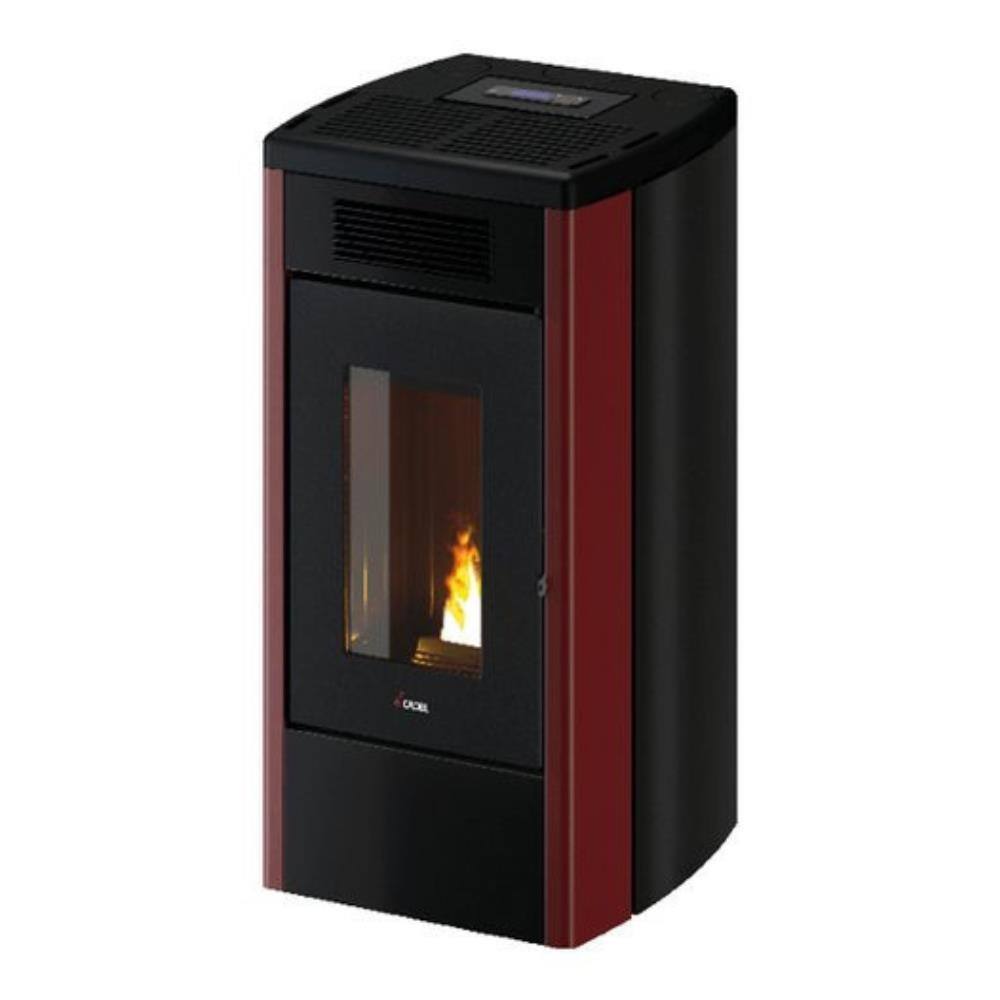 Stufa a Pellet Atena Plus 12 Metal Rosso