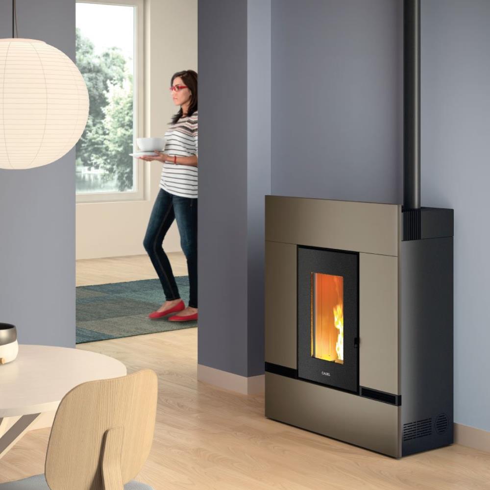 Stufa a Pellet Cadel Mithos Plus 12 Up - Twin ambient