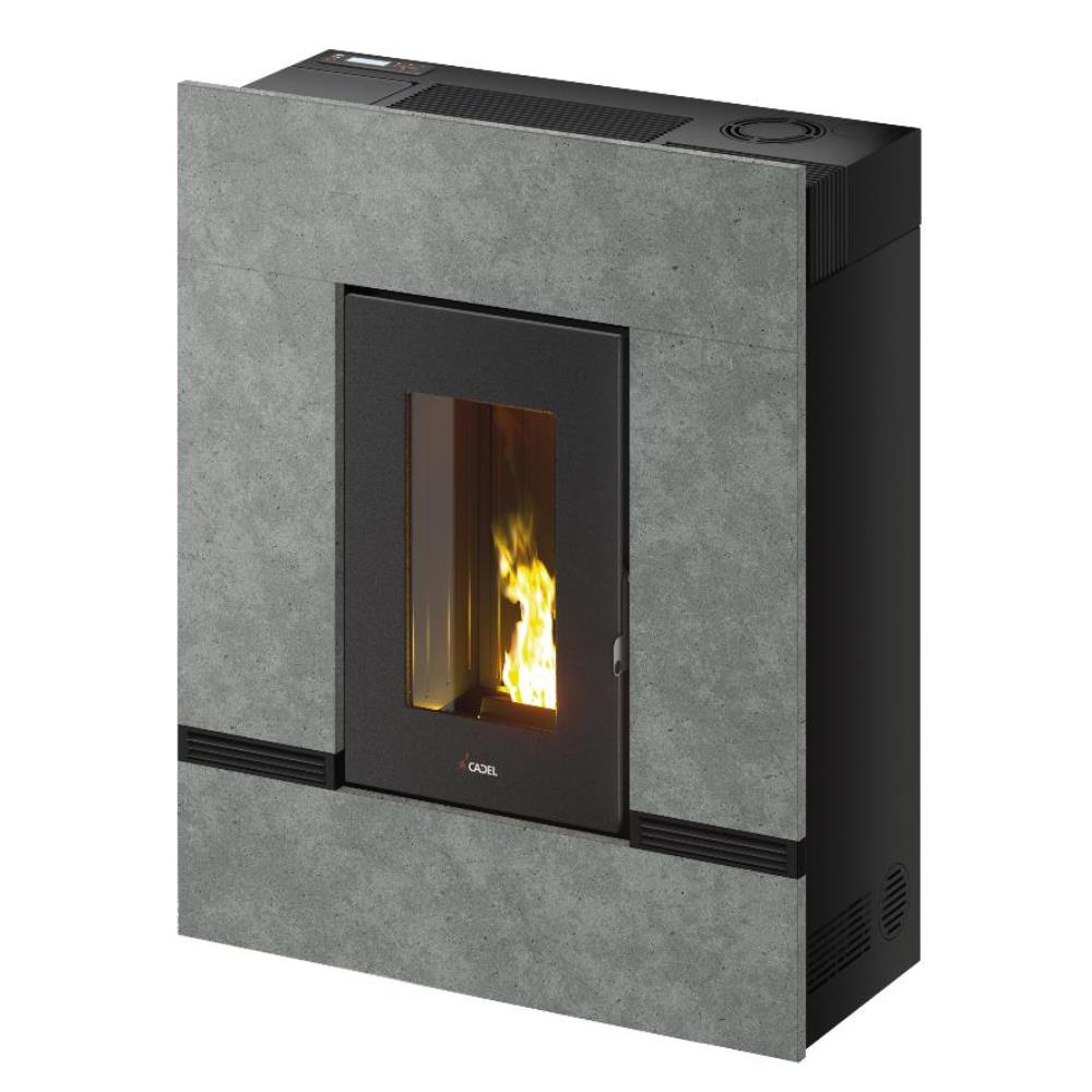 Stufa a Pellet Cadel Mithos Plus 12 Up - Twin in Pietra