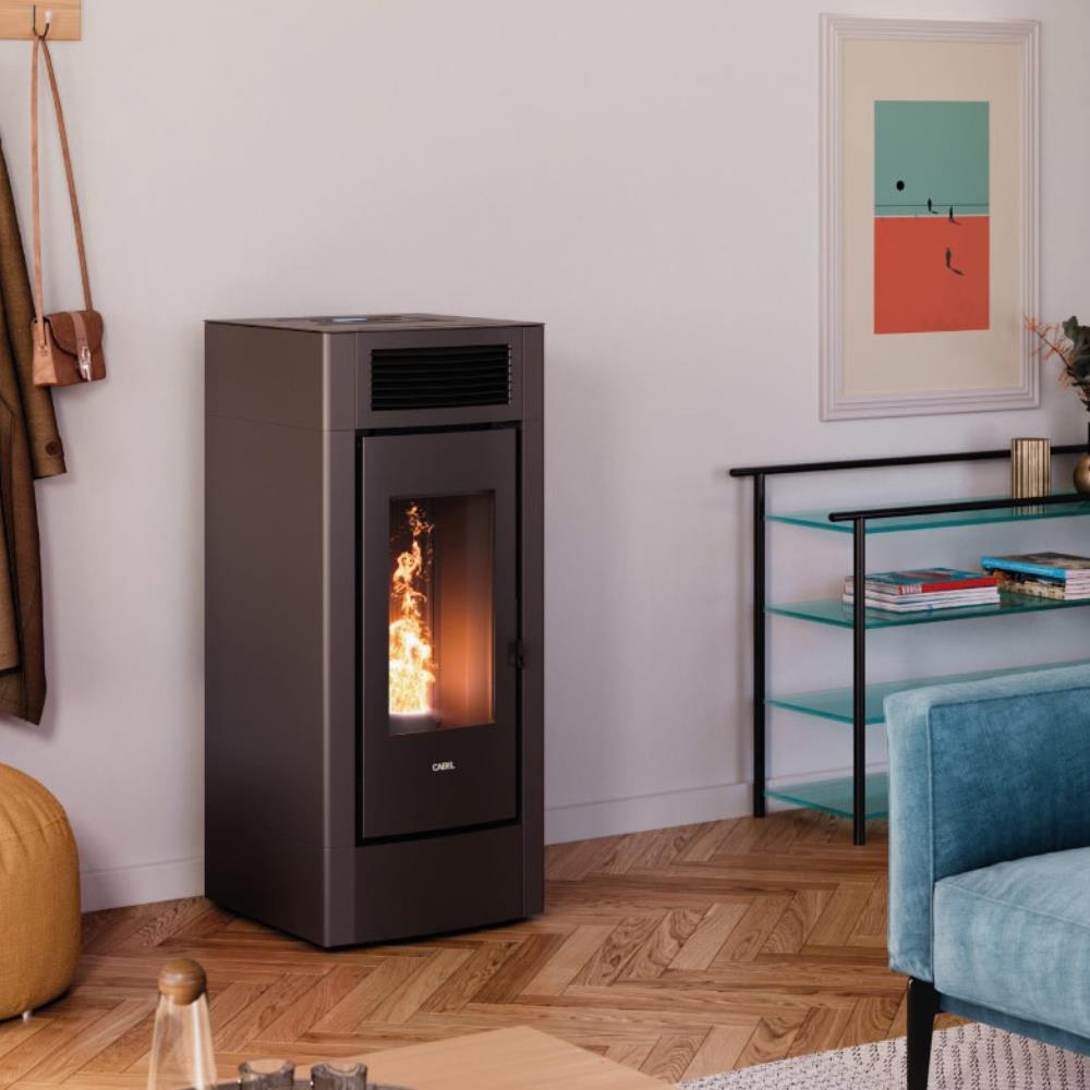 Stufa a Pellet Canalizzabile Cadel Cristal Plus 9 Autoclean ambient