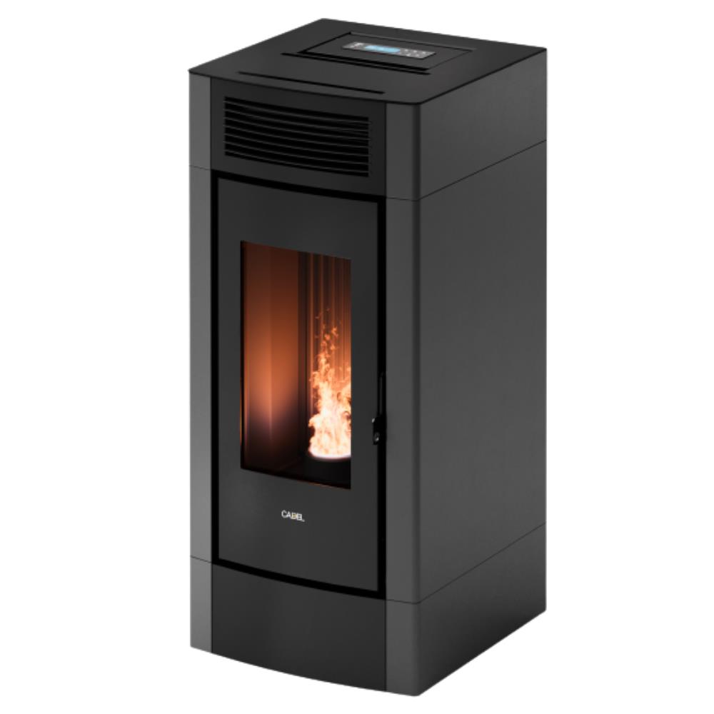 Stufa a Pellet Canalizzabile Cadel Cristal Plus 9 Autoclean antracite
