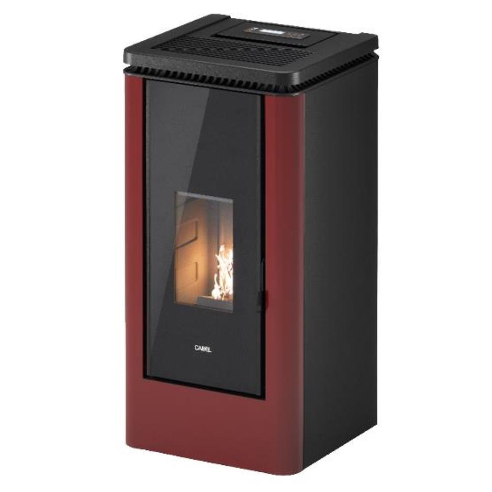 Stufa a Pellet Canalizzata Cadel Icon Plus 9 bordeaux