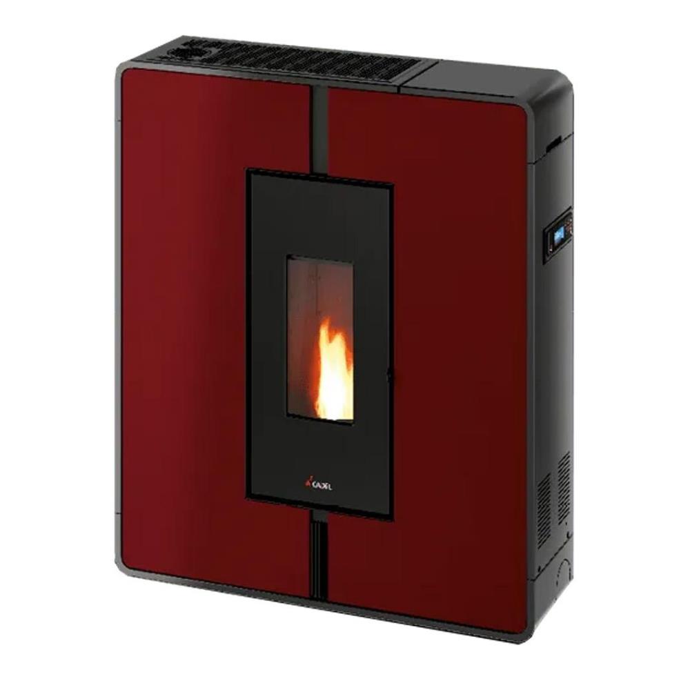 Stufa a Pellet Canalizzata Cadel Tile Plus 10 Rosso