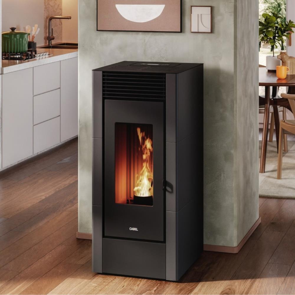 Stufa a Pellet Ventilata Cadel Cristal 11 ambient