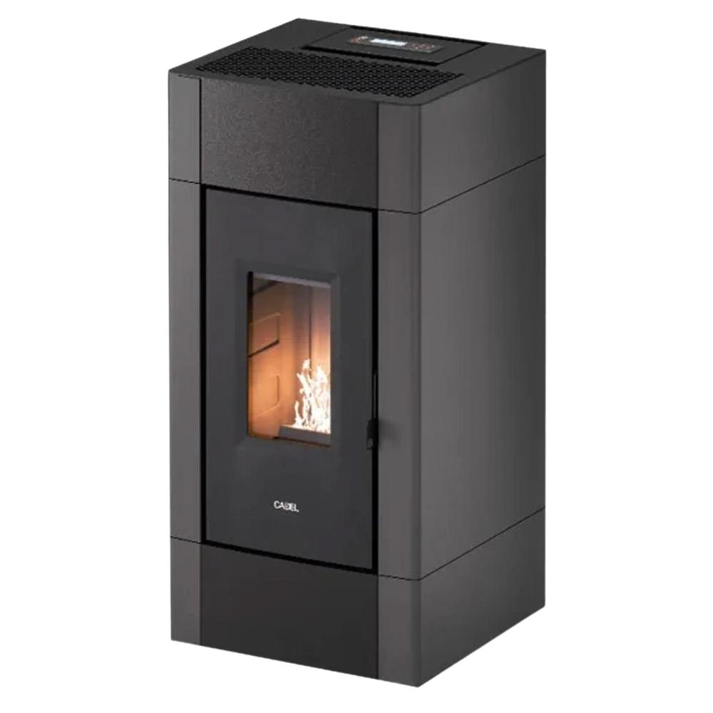 Stufa a Pellet Ventilata Cadel Cristal 8 - 8,5 kW Antracite