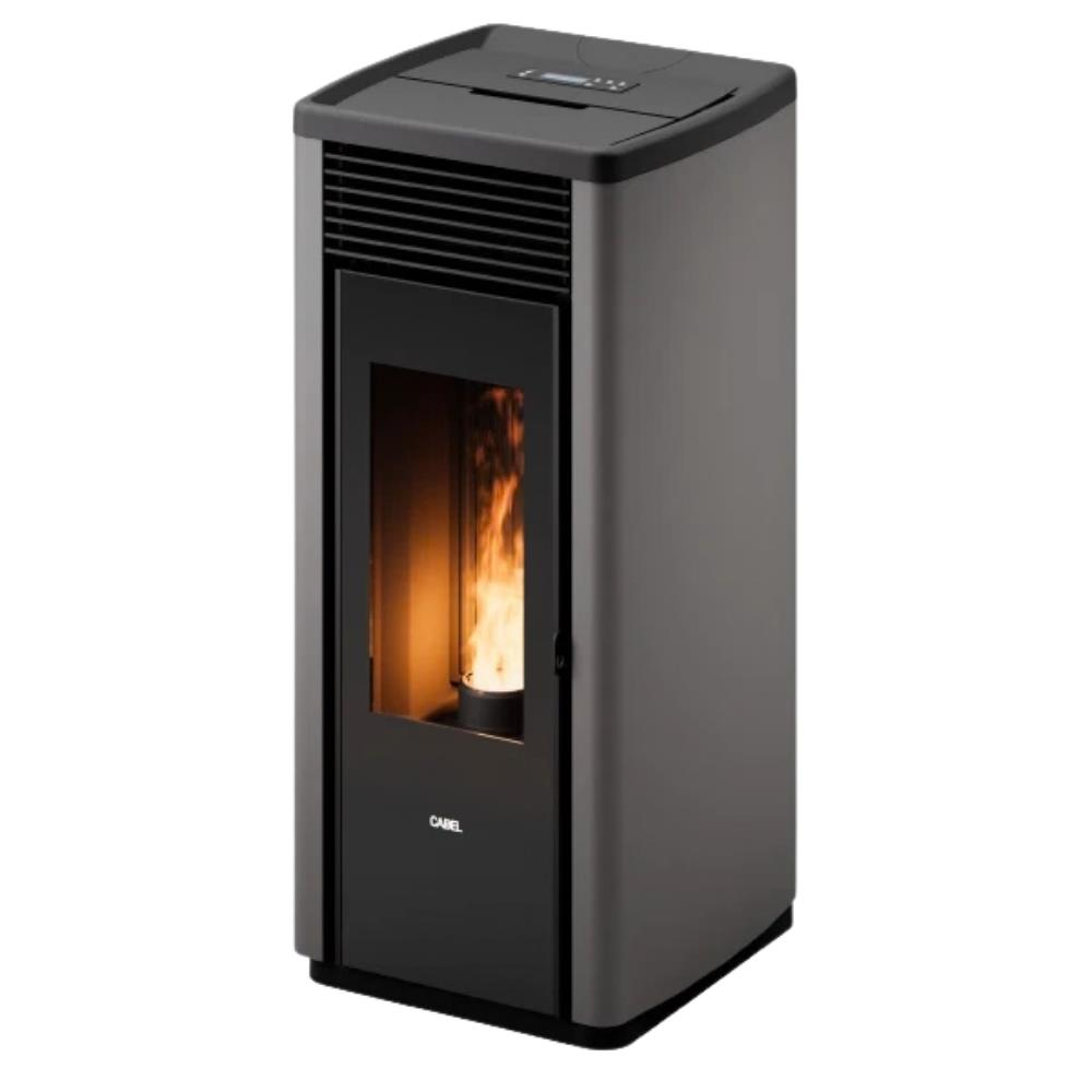 Stufa a Pellet Ventilata Cadel Dune 9 Autoclean - 8,5 kW titanium