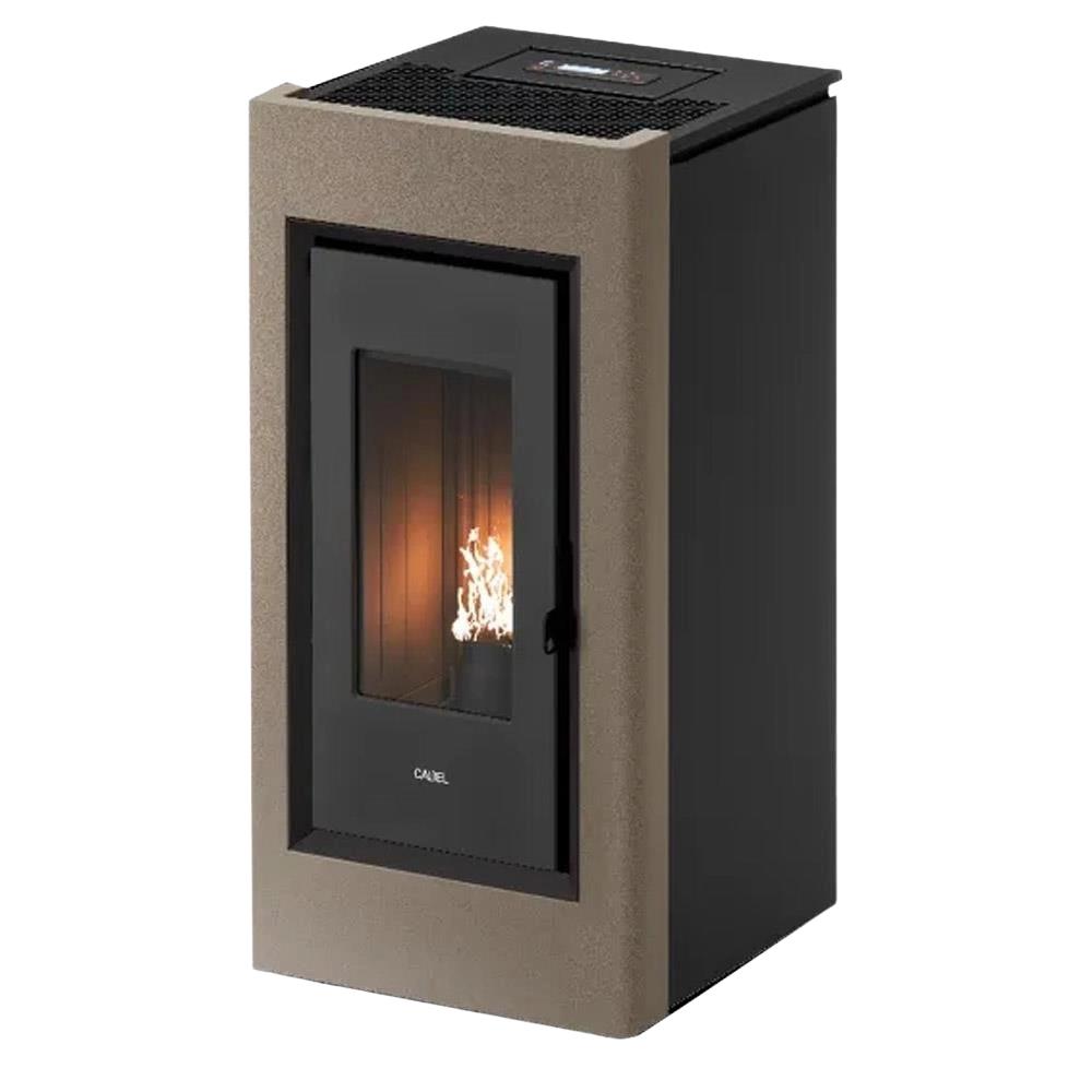 Stufa a Pellet Ventilata Cadel Prince 11 Autoclean - 10,5 kW bronze