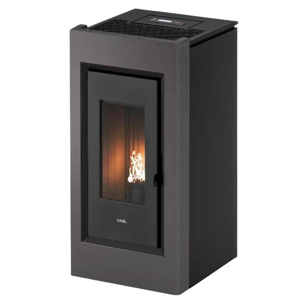 Stufa a Pellet Ventilata Cadel Prince 11 Autoclean - 10,5 kW titanium