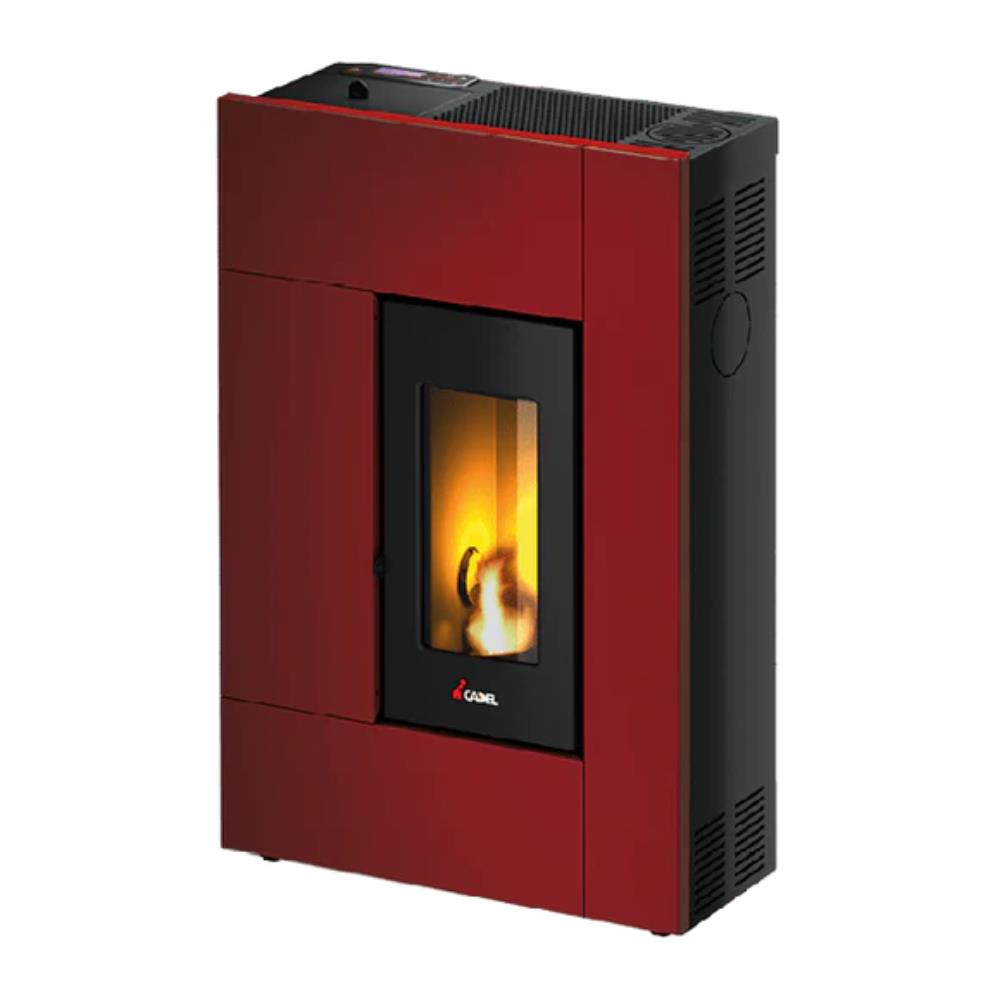 Stufa a Pellet Ventilata Cadel Spirit 5 metallo rosso