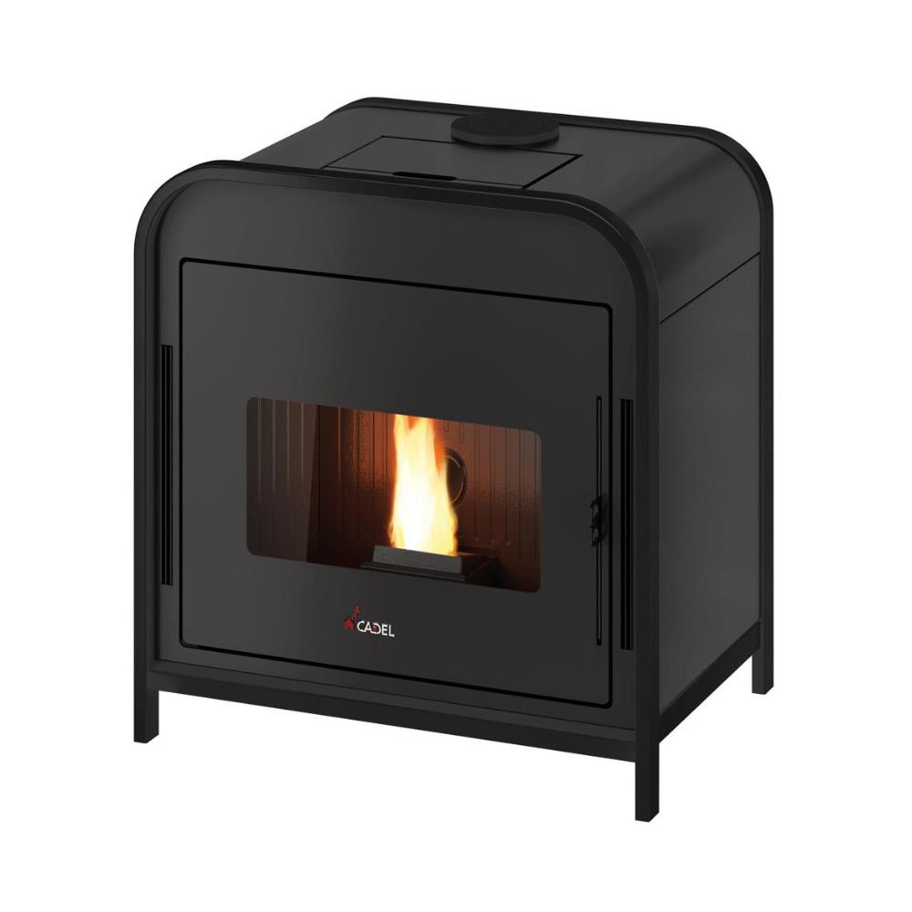 Stufa a Pellet Ventilata Canalizzabile Cadel Frame 9 Black