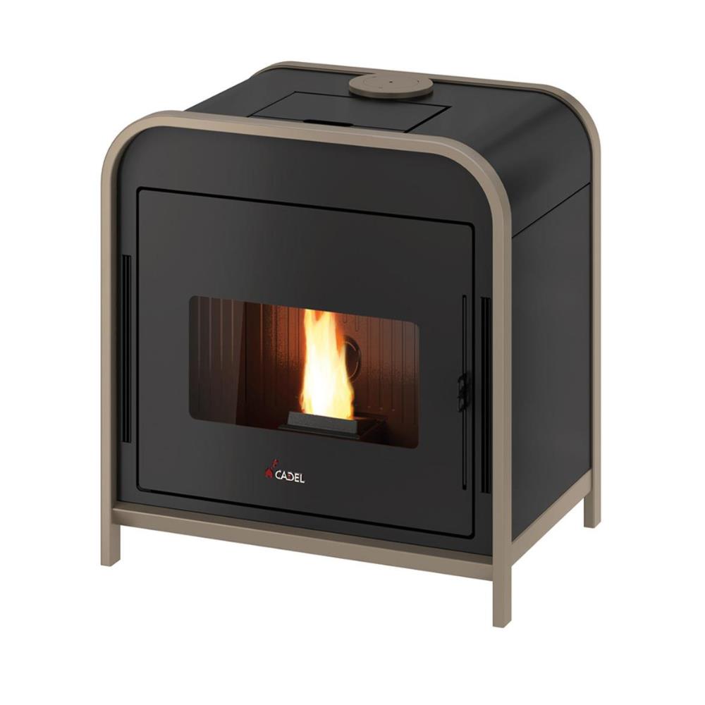 Stufa a Pellet Ventilata Canalizzabile Cadel Frame 9 Up Bronze