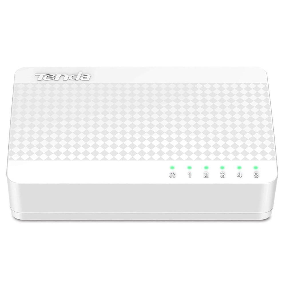 Switch Mini Ethernet SOHO 5 Porte 10/100 Mbps Tenda S105 Plug & Play