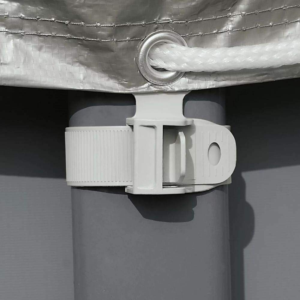 Telo Copri Piscina Deluxe Intex con Ganci per Frame Rotonda (488 cm)