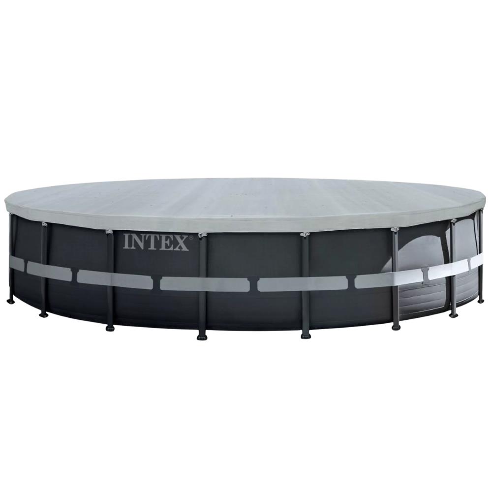 Telo Copri Piscina Deluxe Intex con Ganci per Frame Rotonda (549 cm)