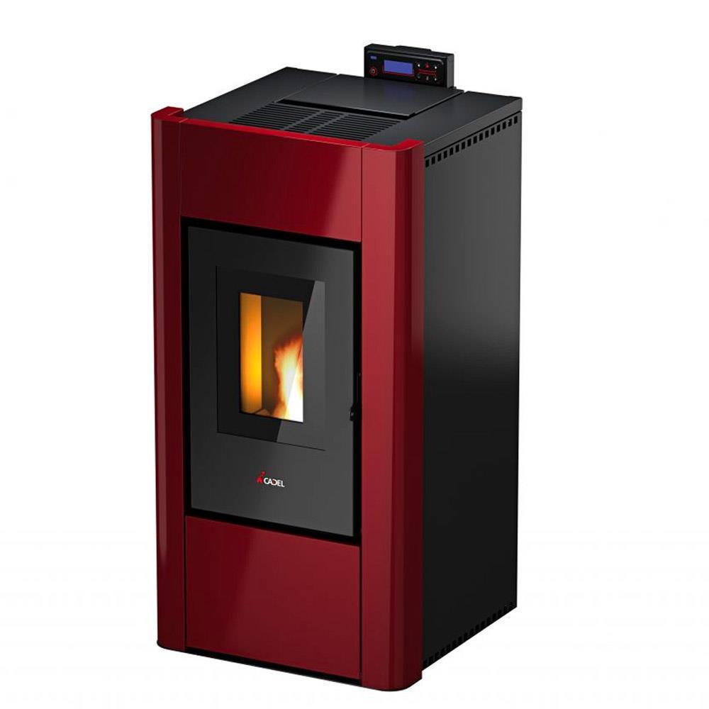 Termostufa a Pellet Cadel Idro Prince 12 rosso