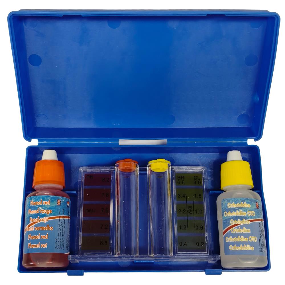 Tester Piscina Marten Pool per Cloro & pH con Reagenti Liquidi
