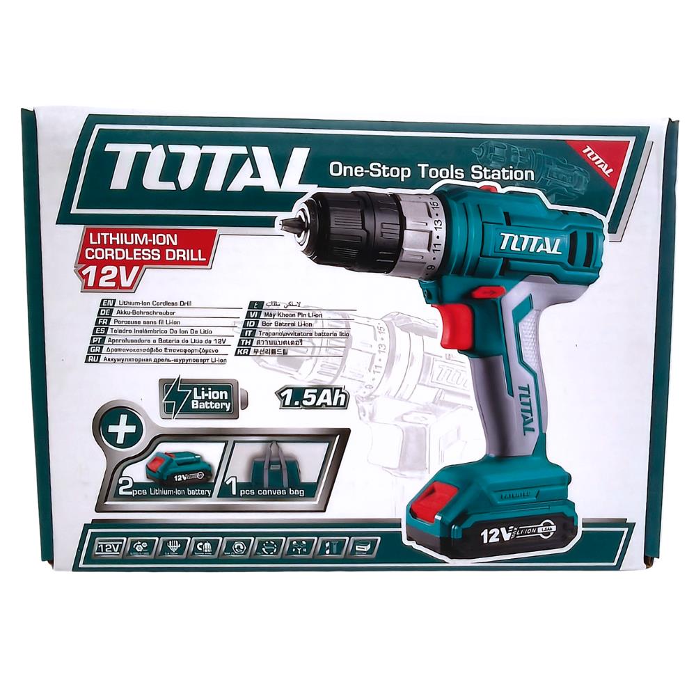 Trapano Avvitatore a Batteria Total TDLI1222