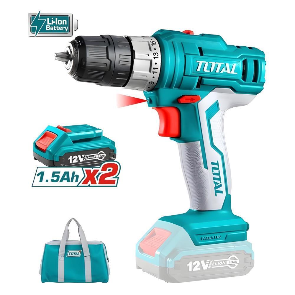 Trapano Avvitatore a Batteria Total TDLI1222